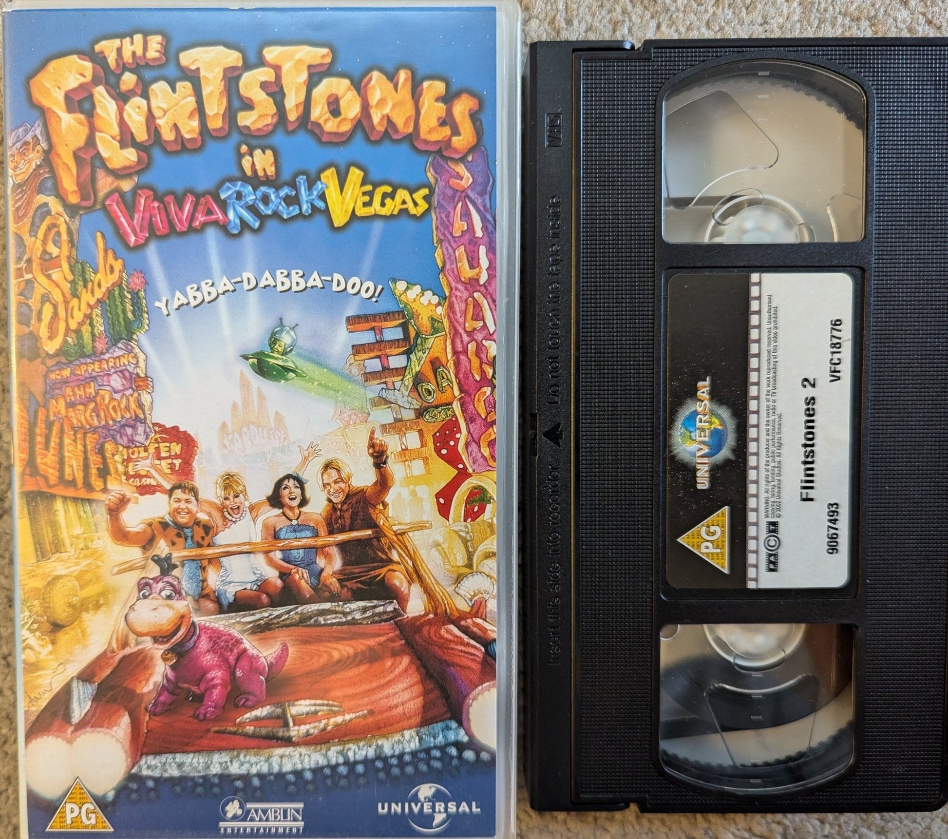 The Flintstones Viva Rock Vegas (2000) VHS Video - Flippin Retro Video Shop