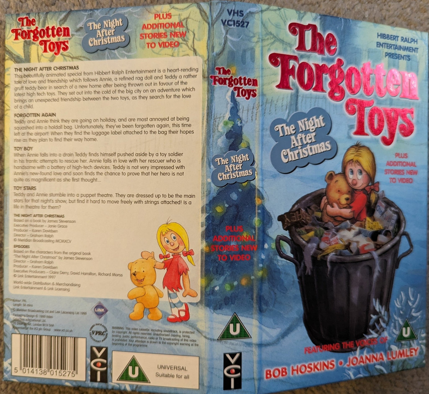 The Forgotten Toys The Night After Christmas (1995) VHS Video (Card Case) - Flippin Retro Video Shop