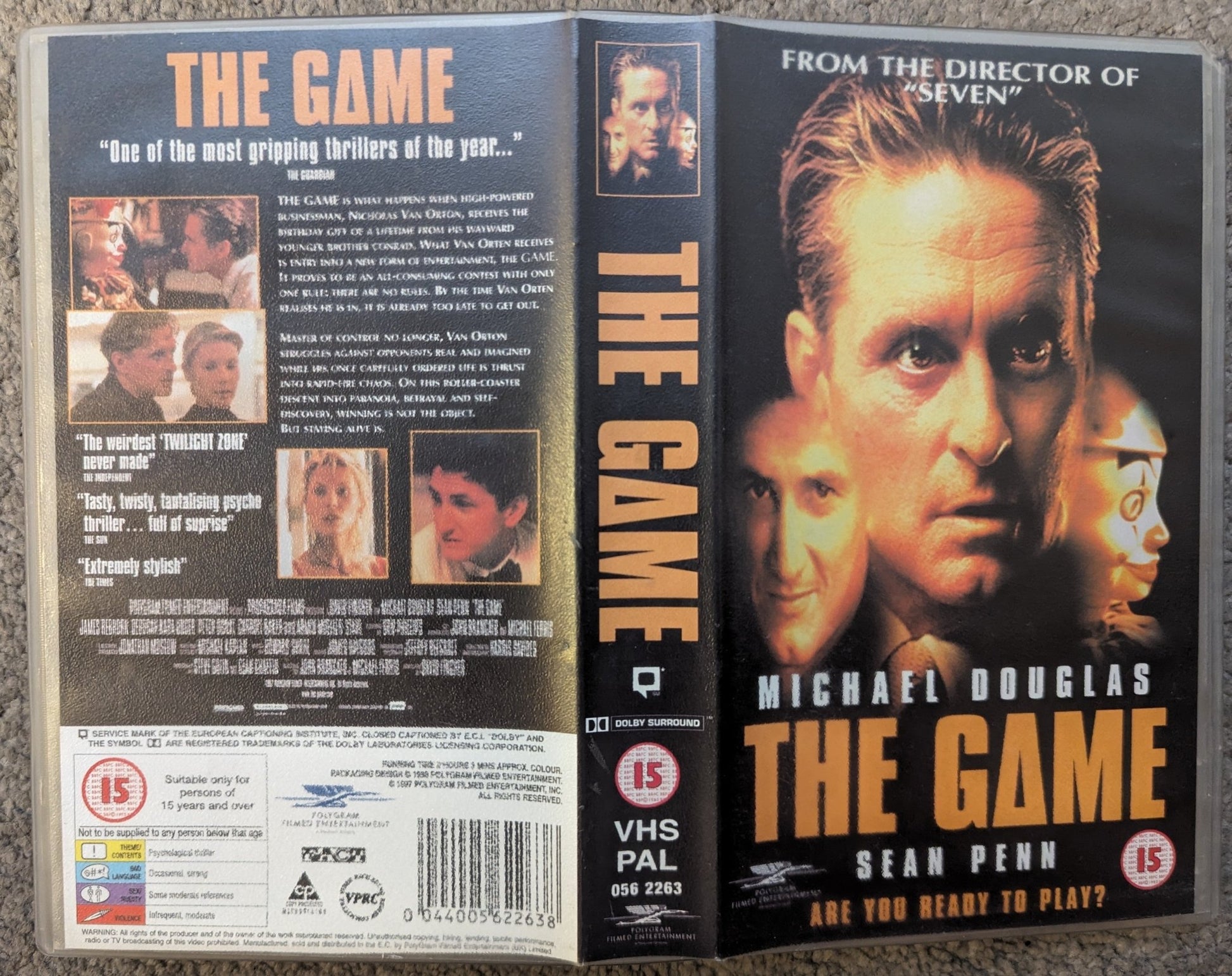 The Game (1997) VHS Video - Flippin Retro Video Shop