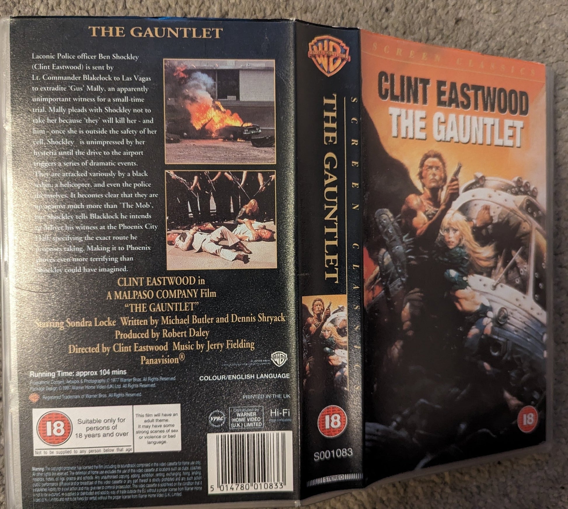 The Gauntlet (1977) VHS Video - Flippin Retro Video Shop