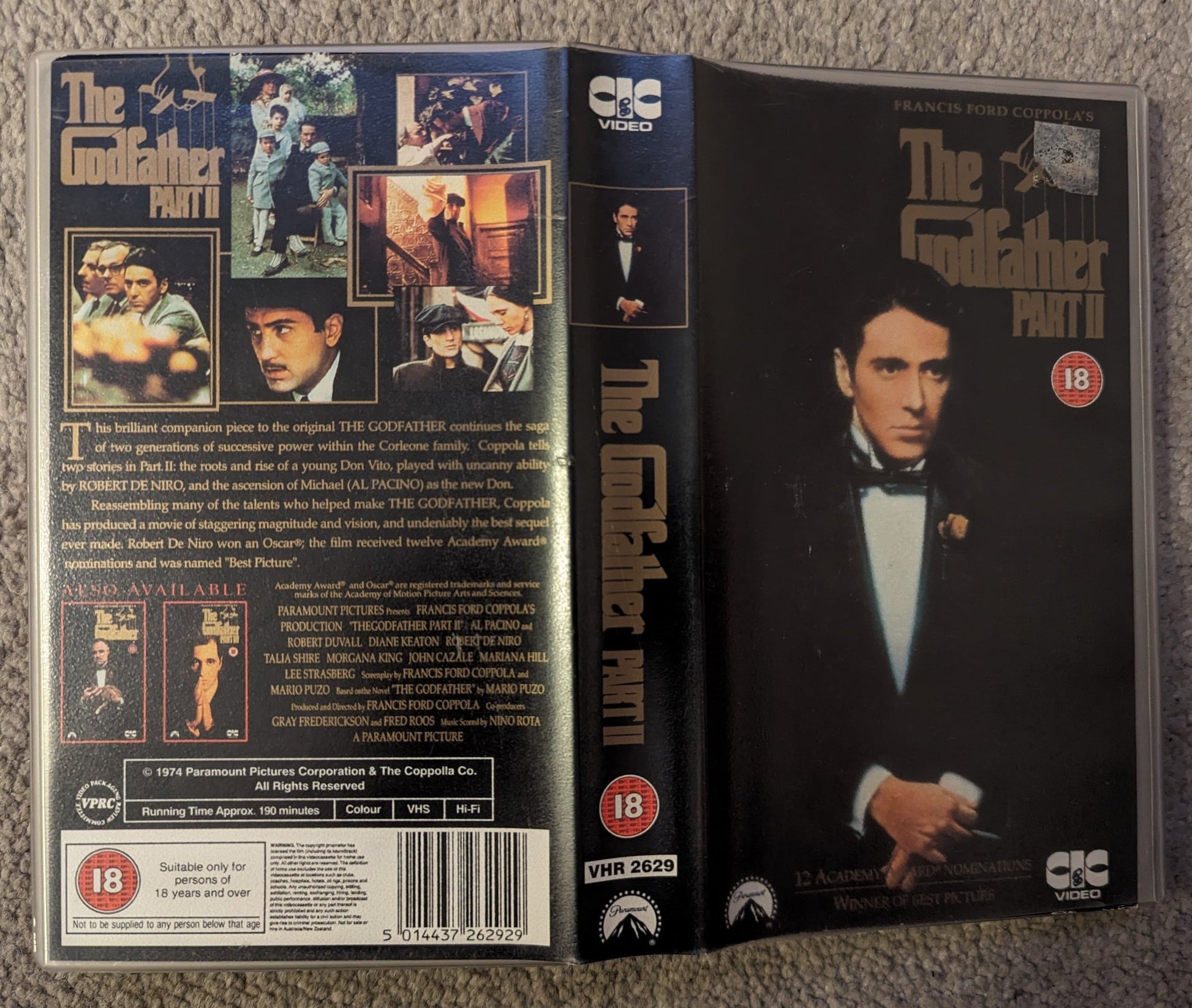 The Godfather Part 2 (1974) VHS Video - Flippin Retro Video Shop