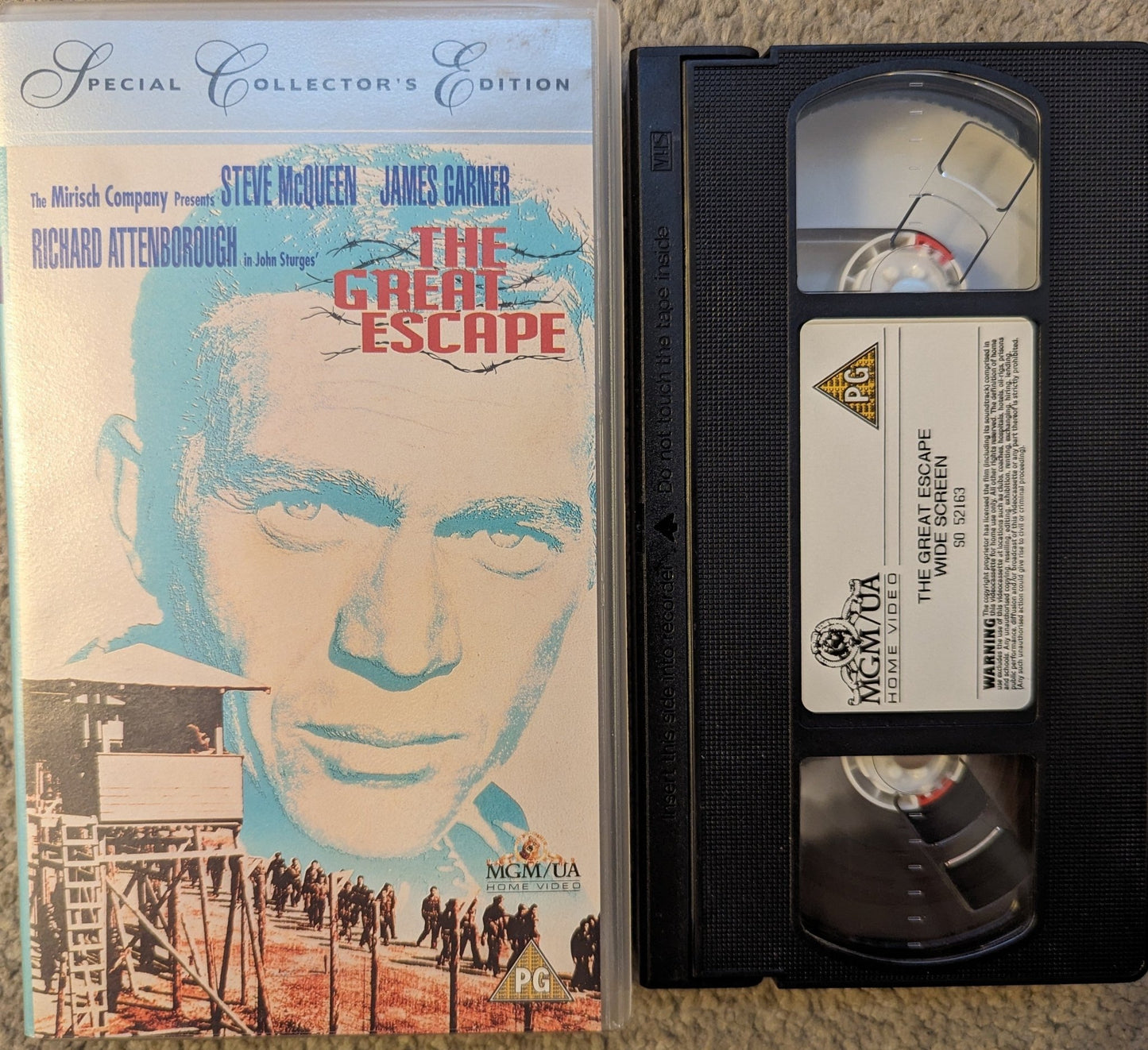 The Great Escape (1963) VHS Video Wide - screen - Flippin Retro Video Shop