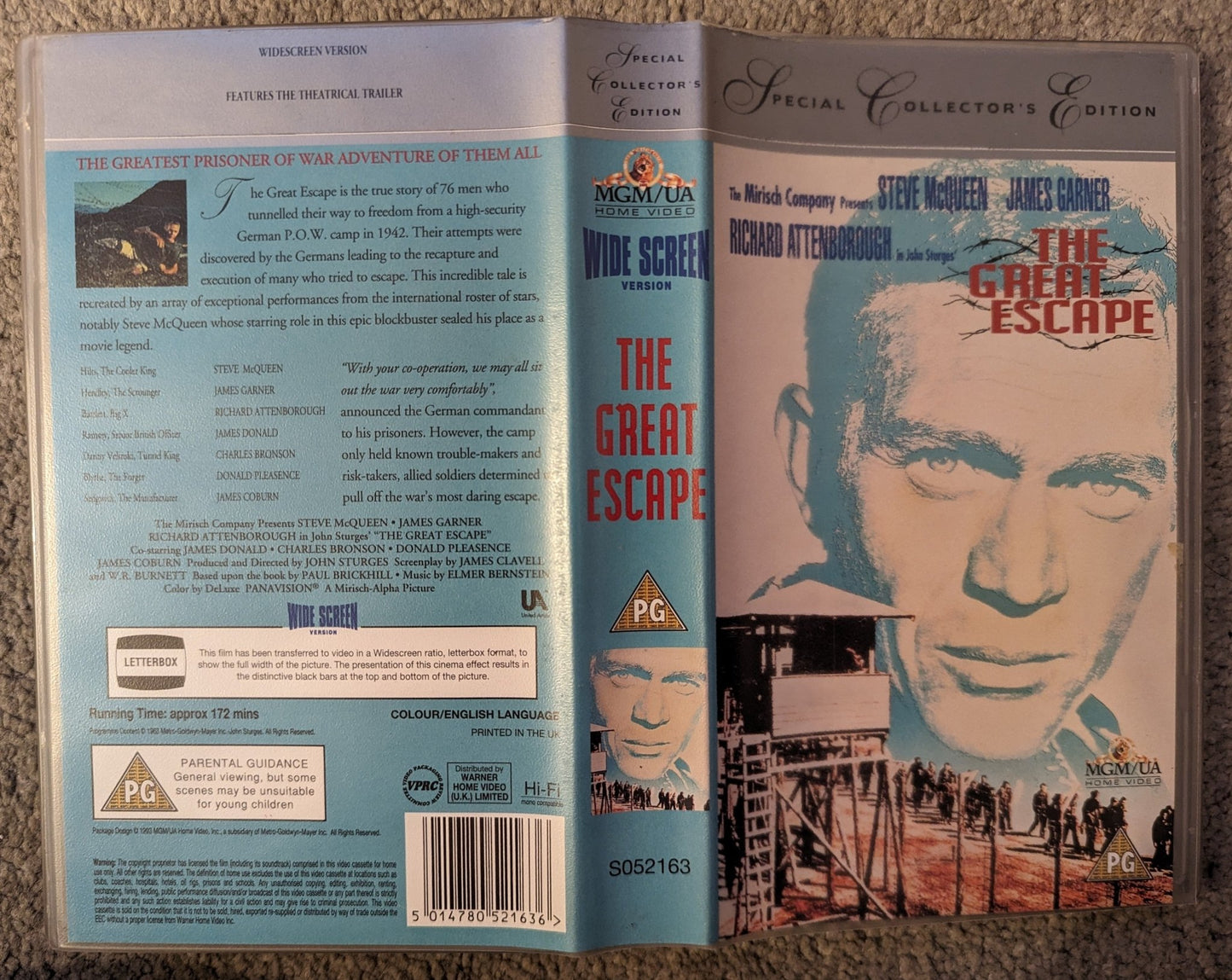 The Great Escape (1963) VHS Video Wide - screen - Flippin Retro Video Shop