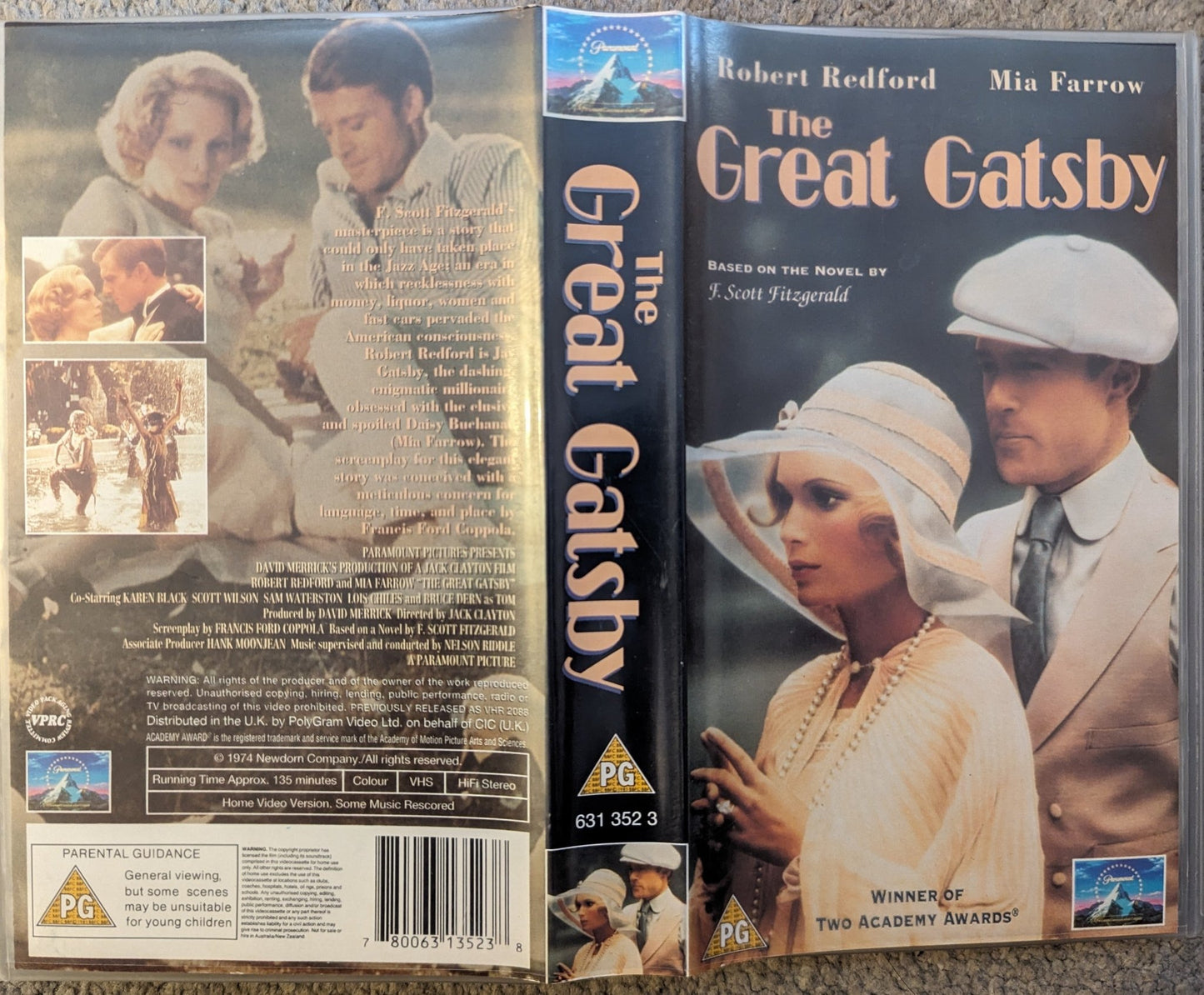 The Great Gatsby (1974) VHS Video - Flippin Retro Video Shop