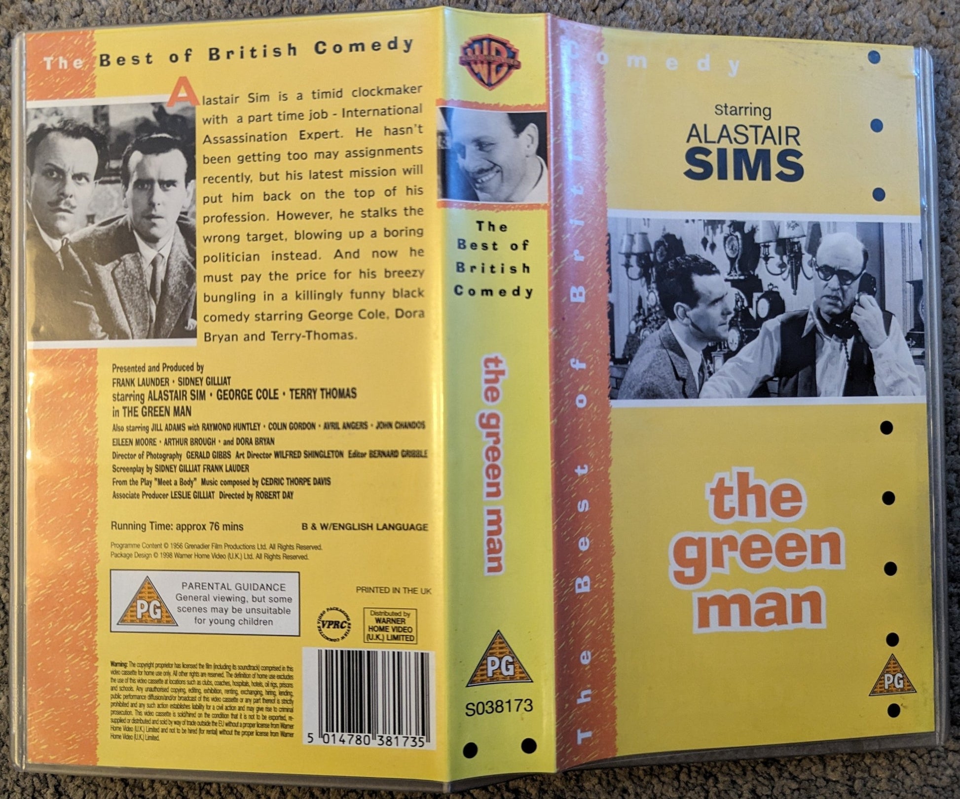 The Green Man (1956) VHS Video - Flippin Retro Video Shop