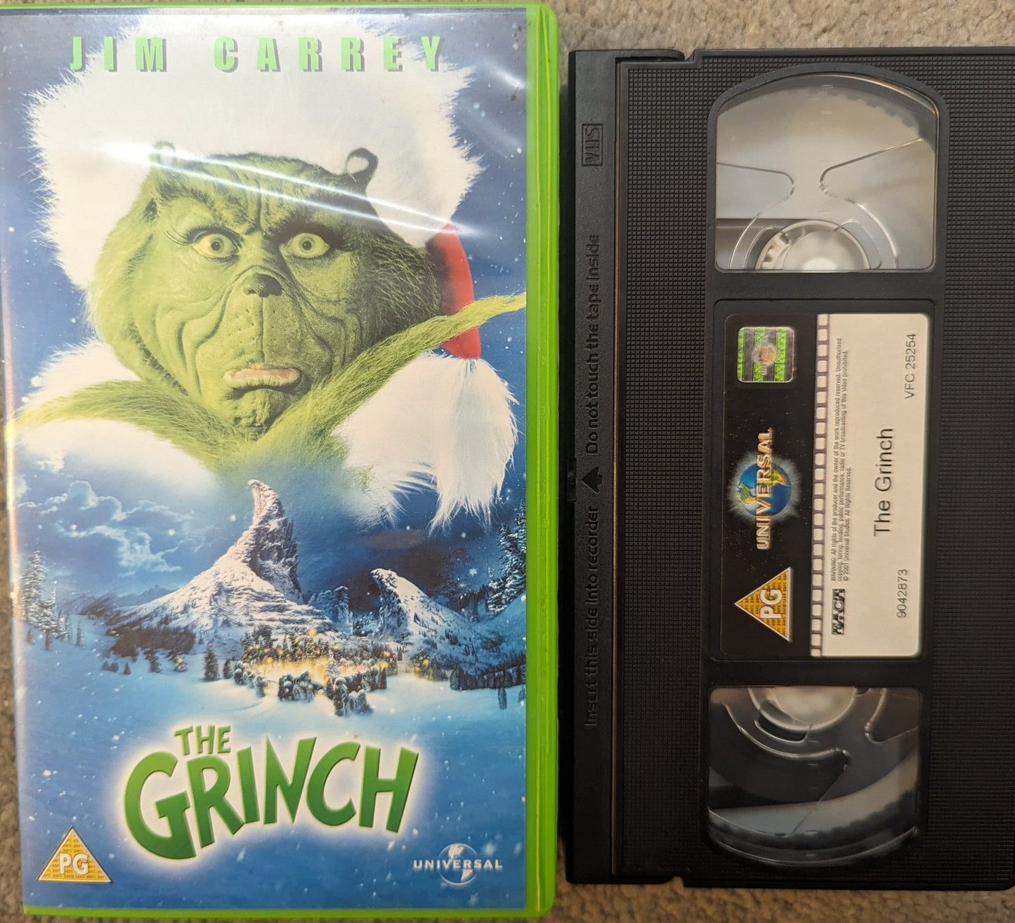 The Grinch (2000) VHS Video (Green Case) - Flippin Retro Video Shop