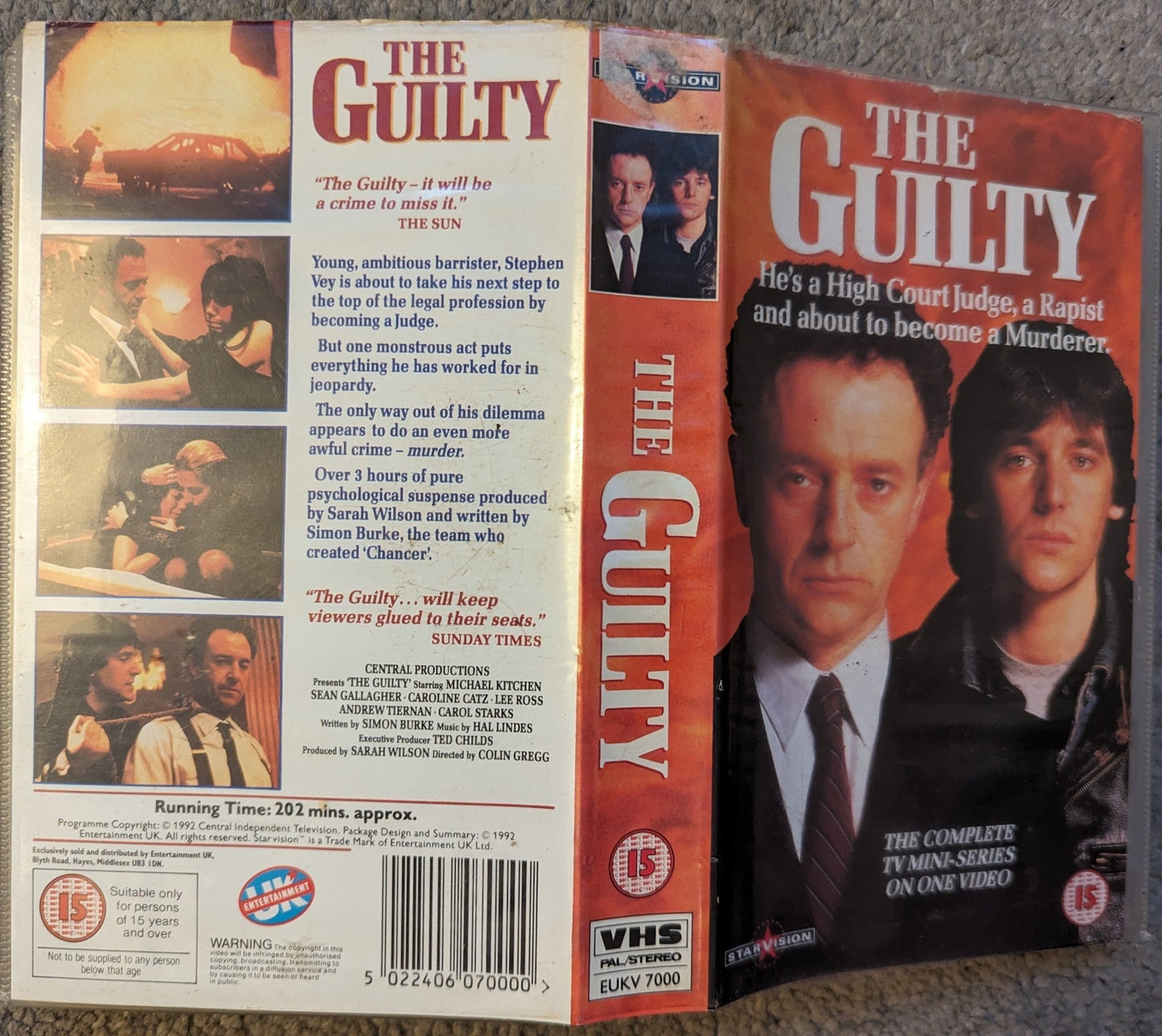 The Guilty (1992) VHS Video - Flippin Retro Video Shop