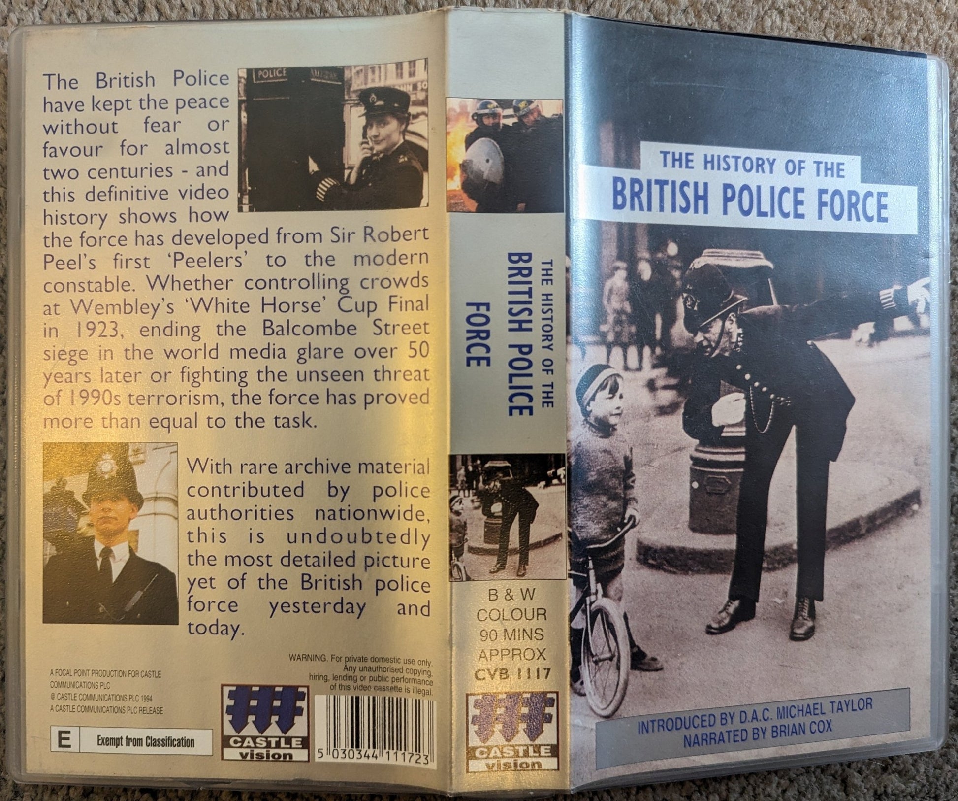 The History Of The British Police Force VHS Video - Flippin Retro Video Shop