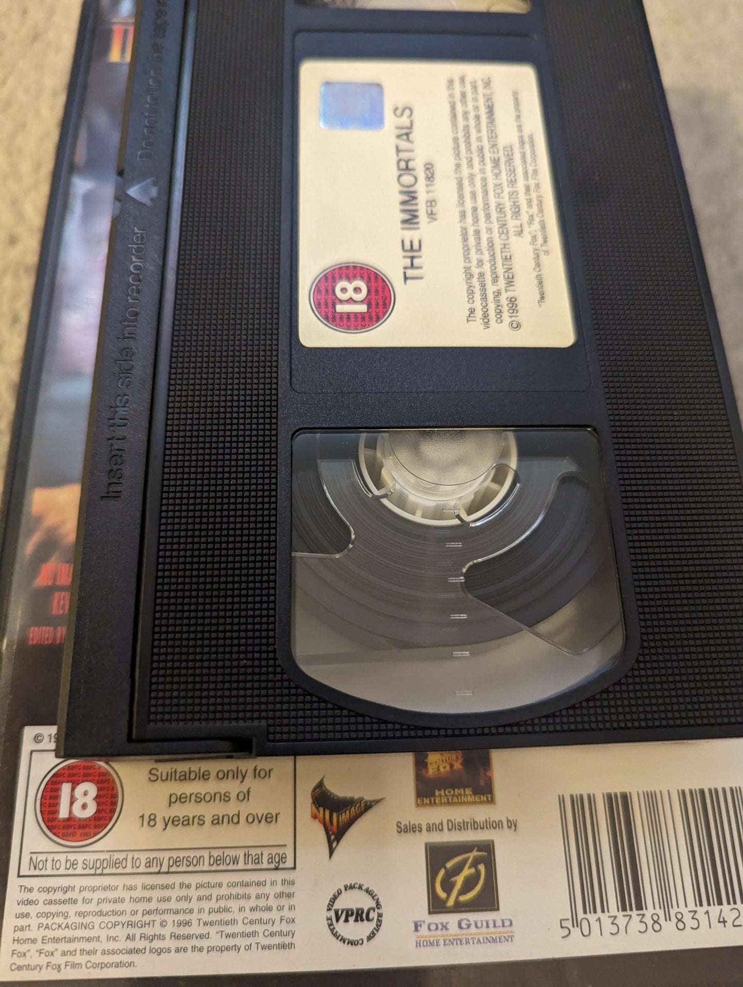 The Immortals (1995) VHS Video Ex Rental - Flippin Retro Video Shop