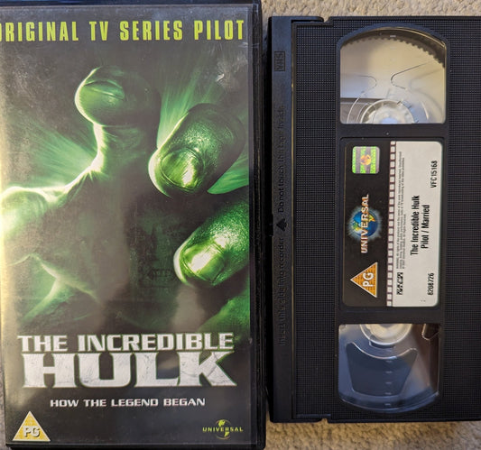 The Incredible Hulk Original TV Pilot VHS Video - Flippin Retro Video Shop