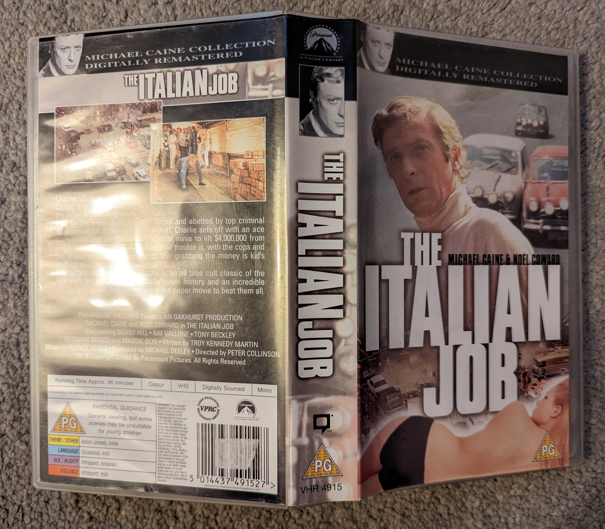 The Italian Job (1969) VHS Video - Flippin Retro Video Shop