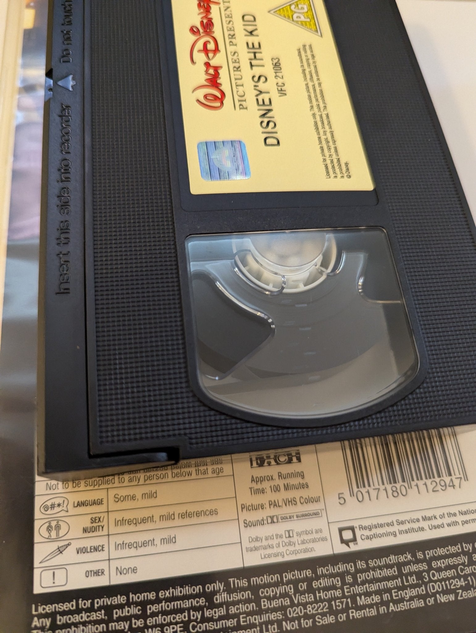 The Kid (2000) VHS Video Ex Rental - Flippin Retro Video Shop