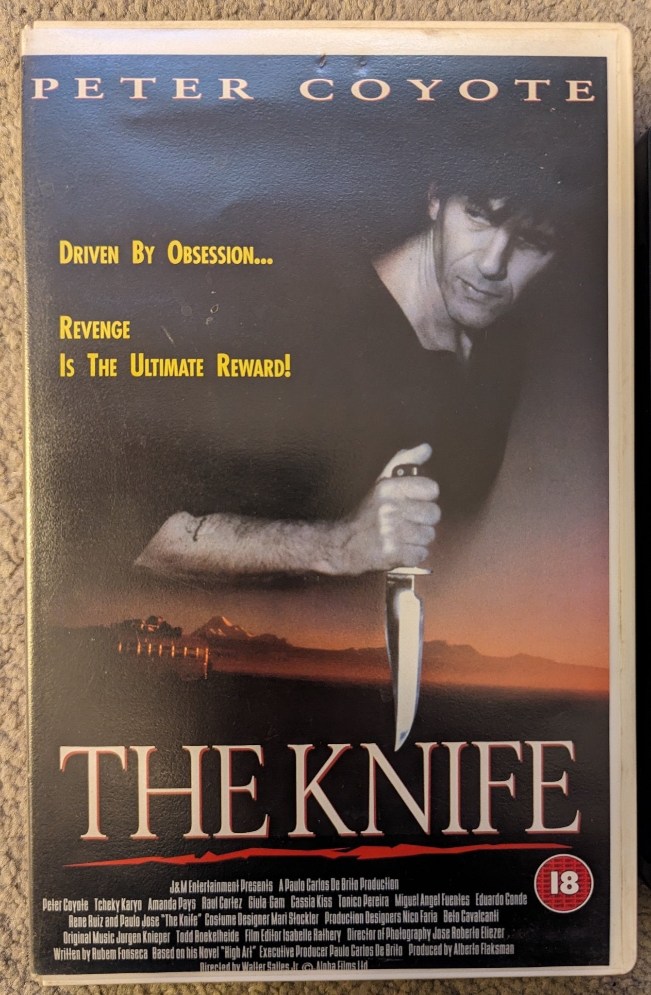 The Knife (1991) VHS Video Ex Rental - Flippin Retro Video Shop