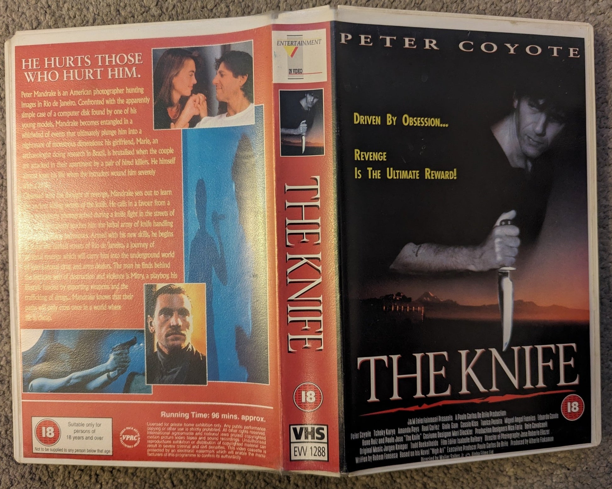 The Knife (1991) VHS Video Ex Rental - Flippin Retro Video Shop