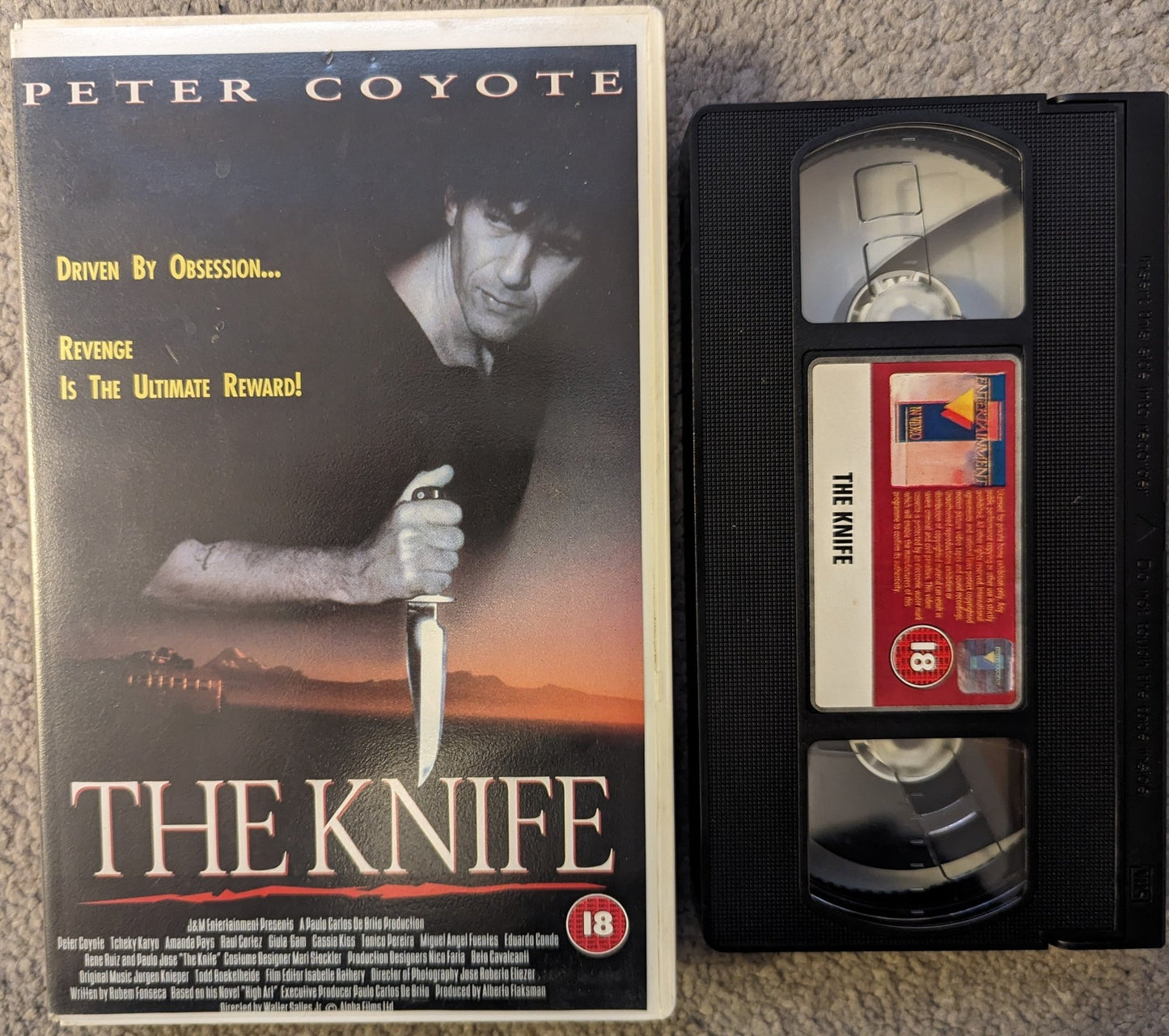 The Knife (1991) VHS Video Ex Rental - Flippin Retro Video Shop