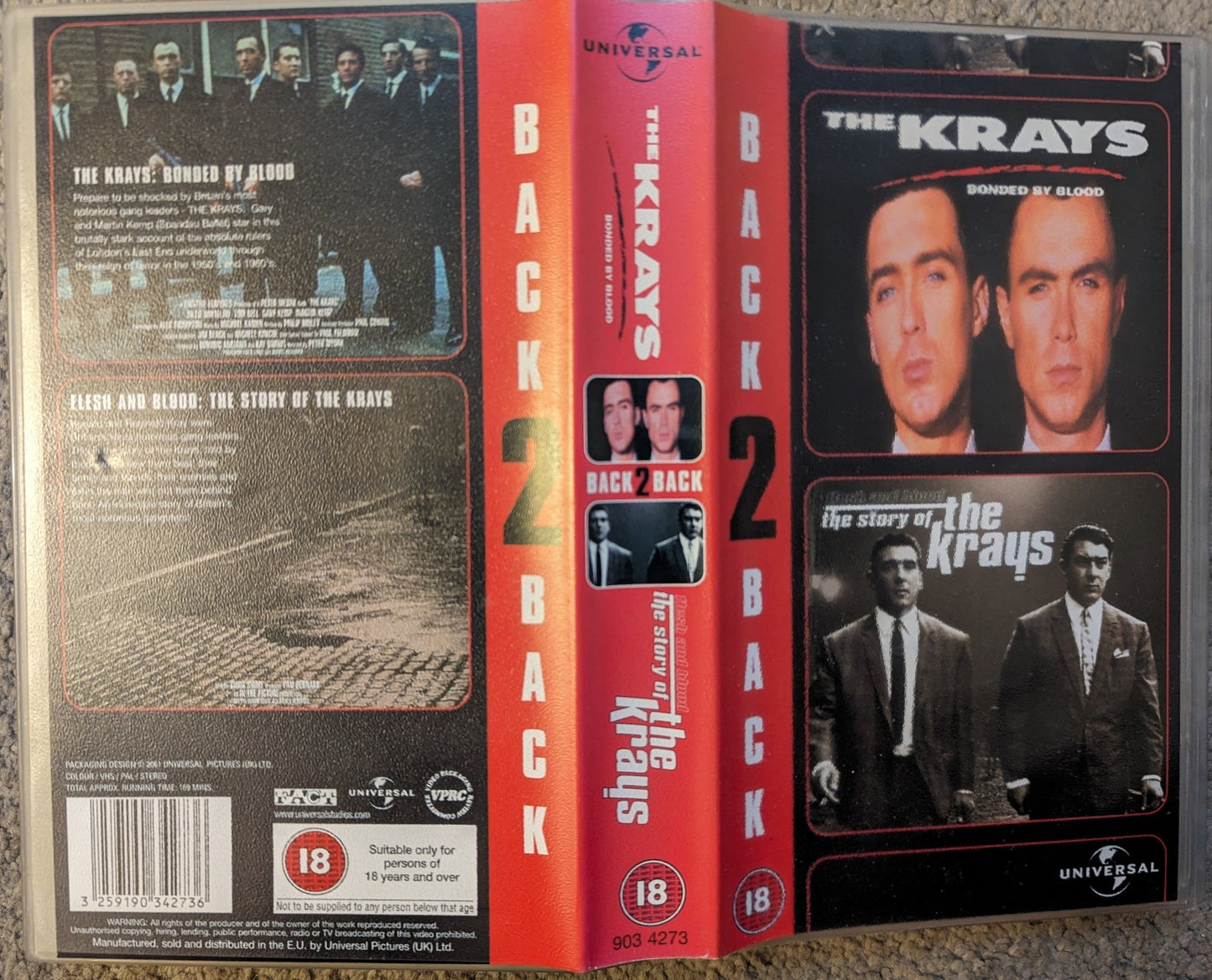 The Krays & The Story Of The Krays (1990) VHS Video Hollywood - Flippin Retro Video Shop