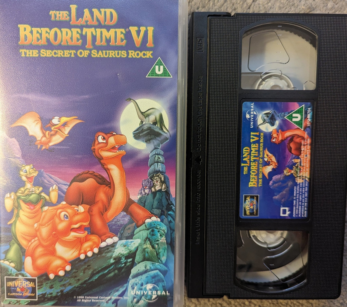 The Land Before Time 6 The Secret Of Saraus Rock (1998) VHS Video - Flippin Retro Video Shop