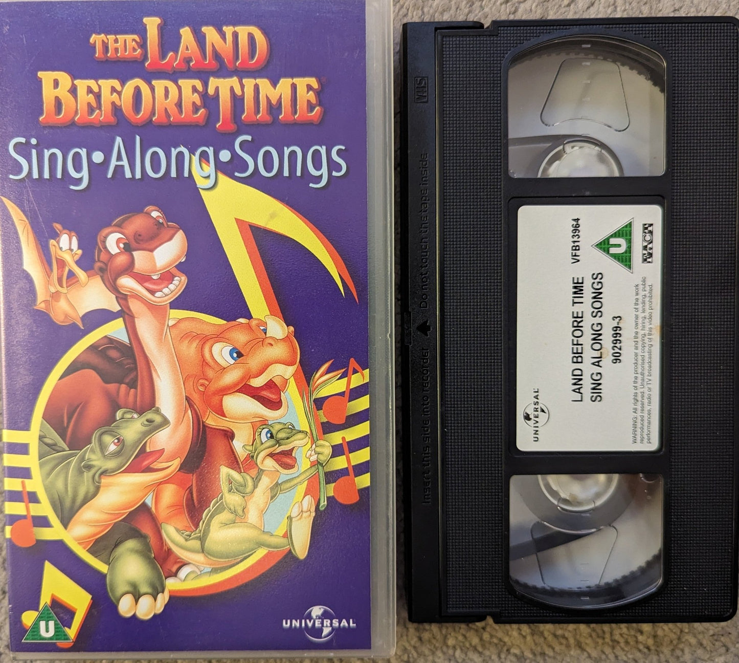 The Land Before Time Sing Along Songs VHS Video - Flippin Retro Video Shop