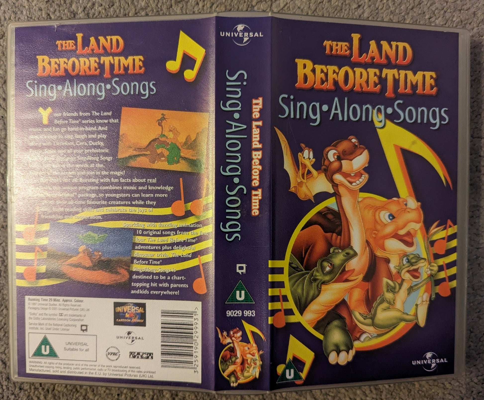 The Land Before Time Sing Along Songs VHS Video - Flippin Retro Video Shop