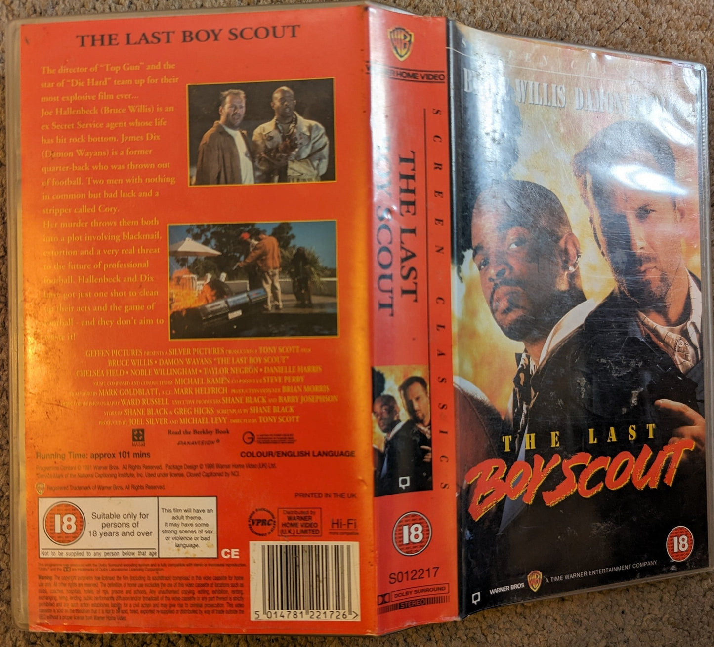 The Last Boy Scout (1991) VHS Video - Flippin Retro Video Shop