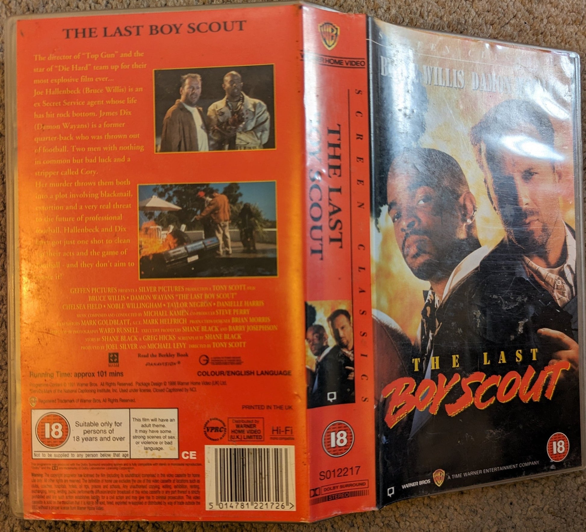 The Last Boy Scout (1991) VHS Video - Flippin Retro Video Shop