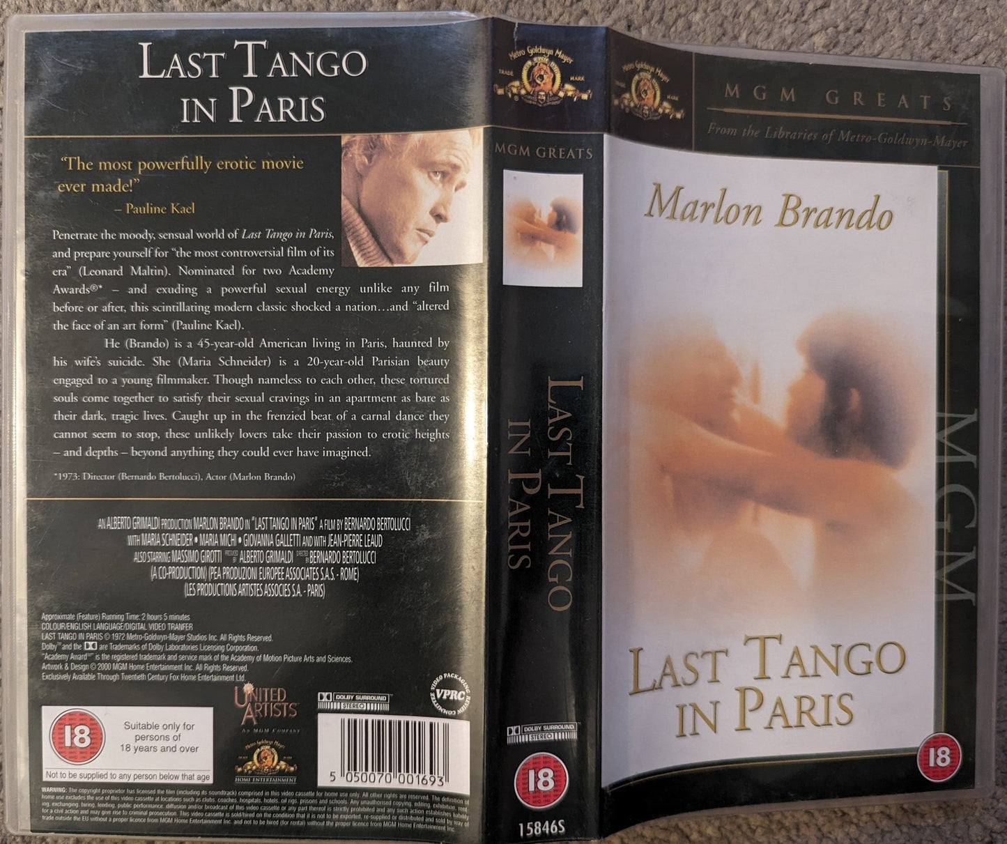 The Last Tango In Paris (1972) VHS Video *Sealed* - Flippin Retro Video Shop