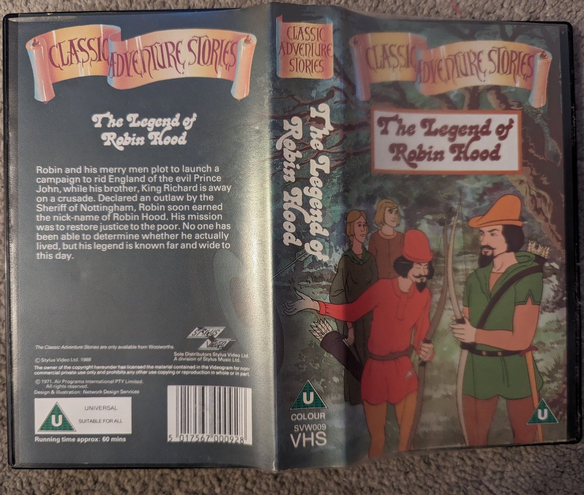 The Legend Of Robin Hood VHS Video - Flippin Retro Video Shop