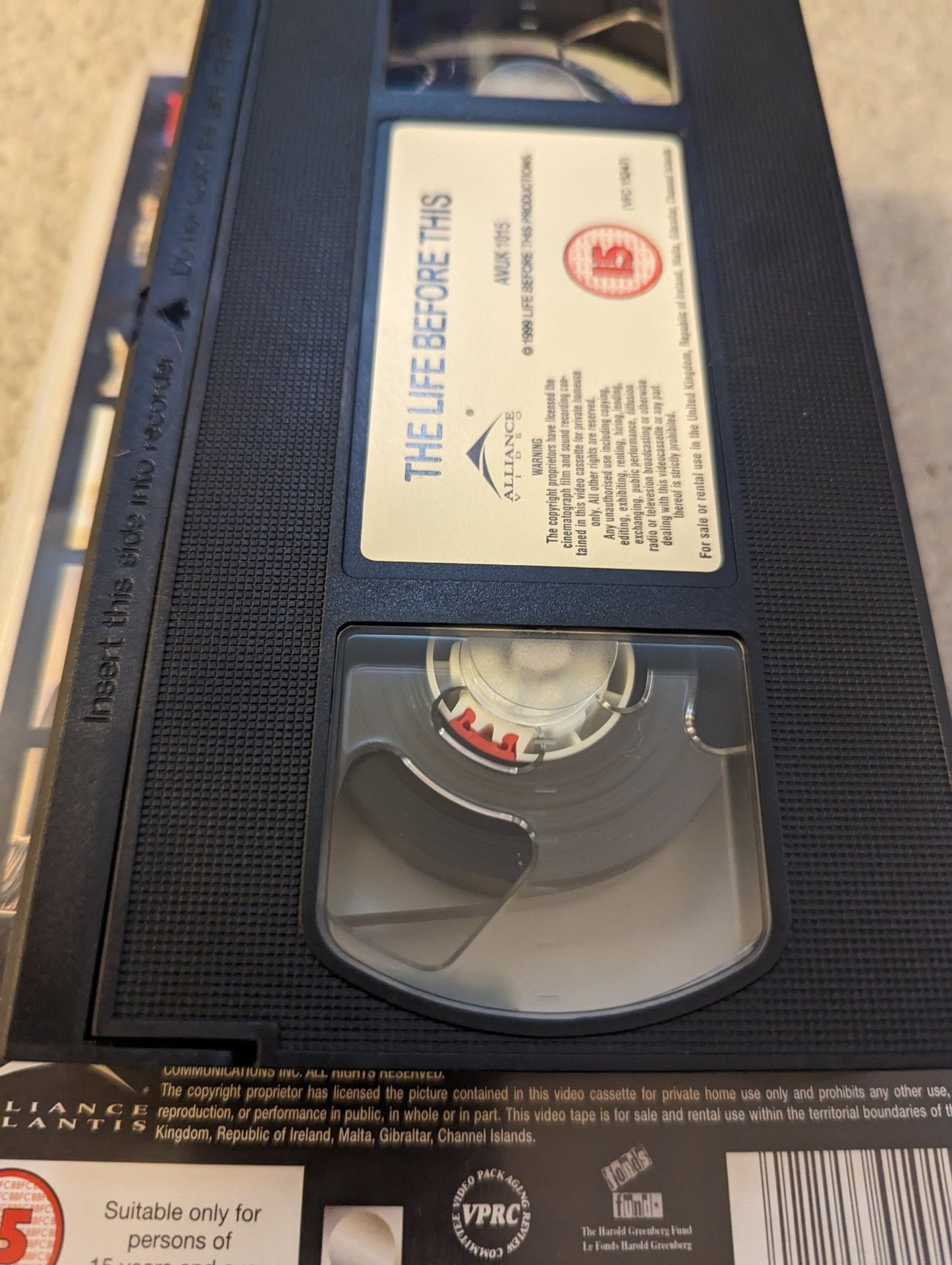 The Life Before This (1999) VHS Video Ex Rental - Flippin Retro Video Shop