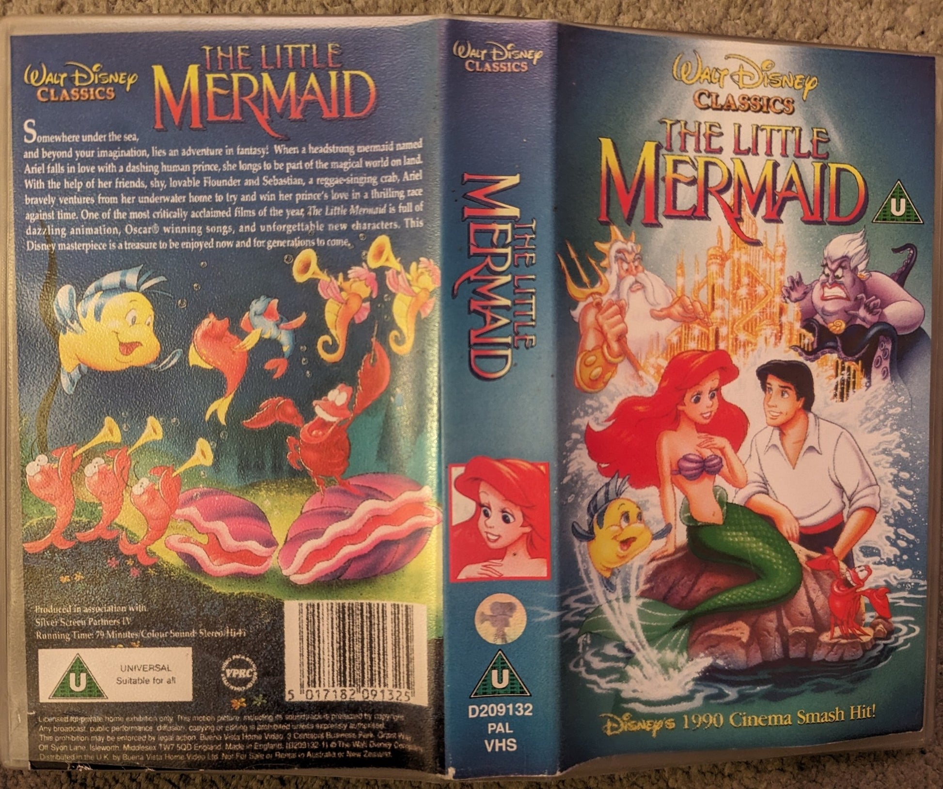 The Little Mermaid (1989) VHS Video - Flippin Retro Video Shop