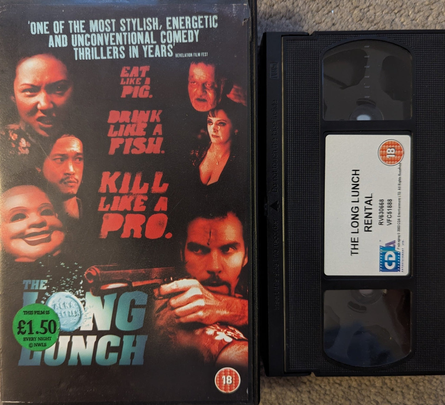 The Long Lunch (2003) VHS Video Ex Rental - Flippin Retro Video Shop