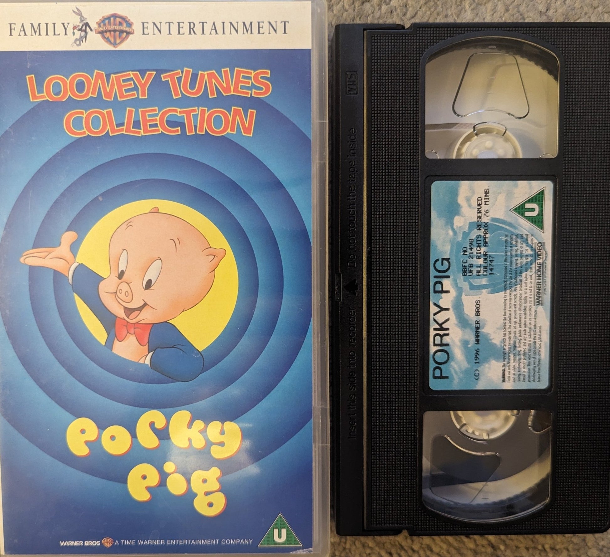 The Looney Tunes Collection Porky Pig VHS Video - Flippin Retro Video Shop