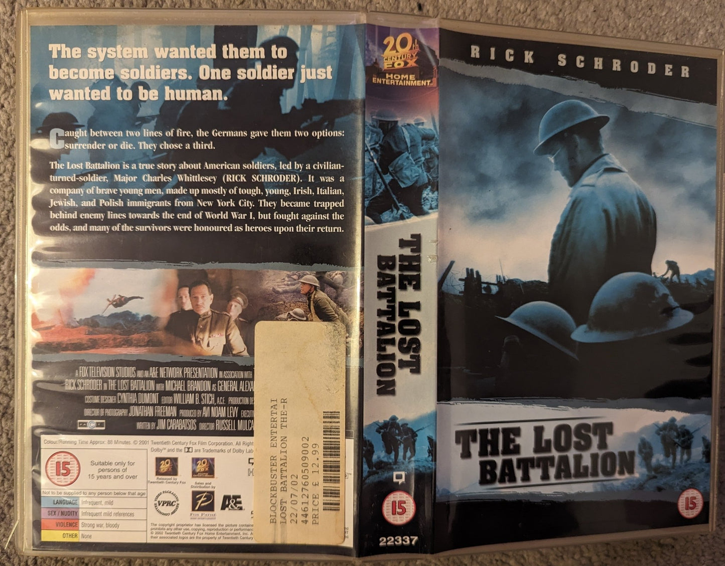 The Lost Battalion (2001) VHS Video Ex Rental - Flippin Retro Video Shop