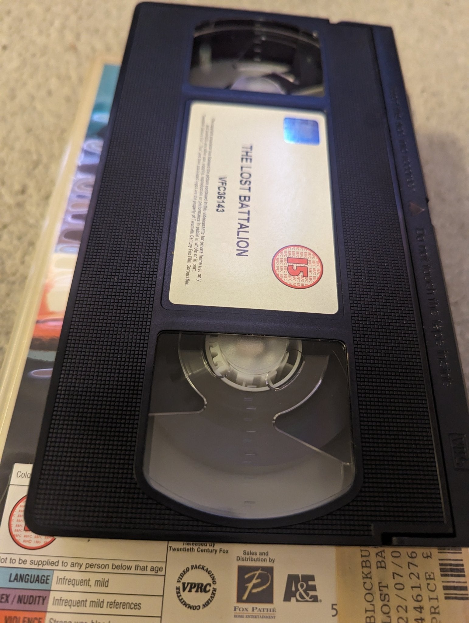 The Lost Battalion (2001) VHS Video Ex Rental - Flippin Retro Video Shop