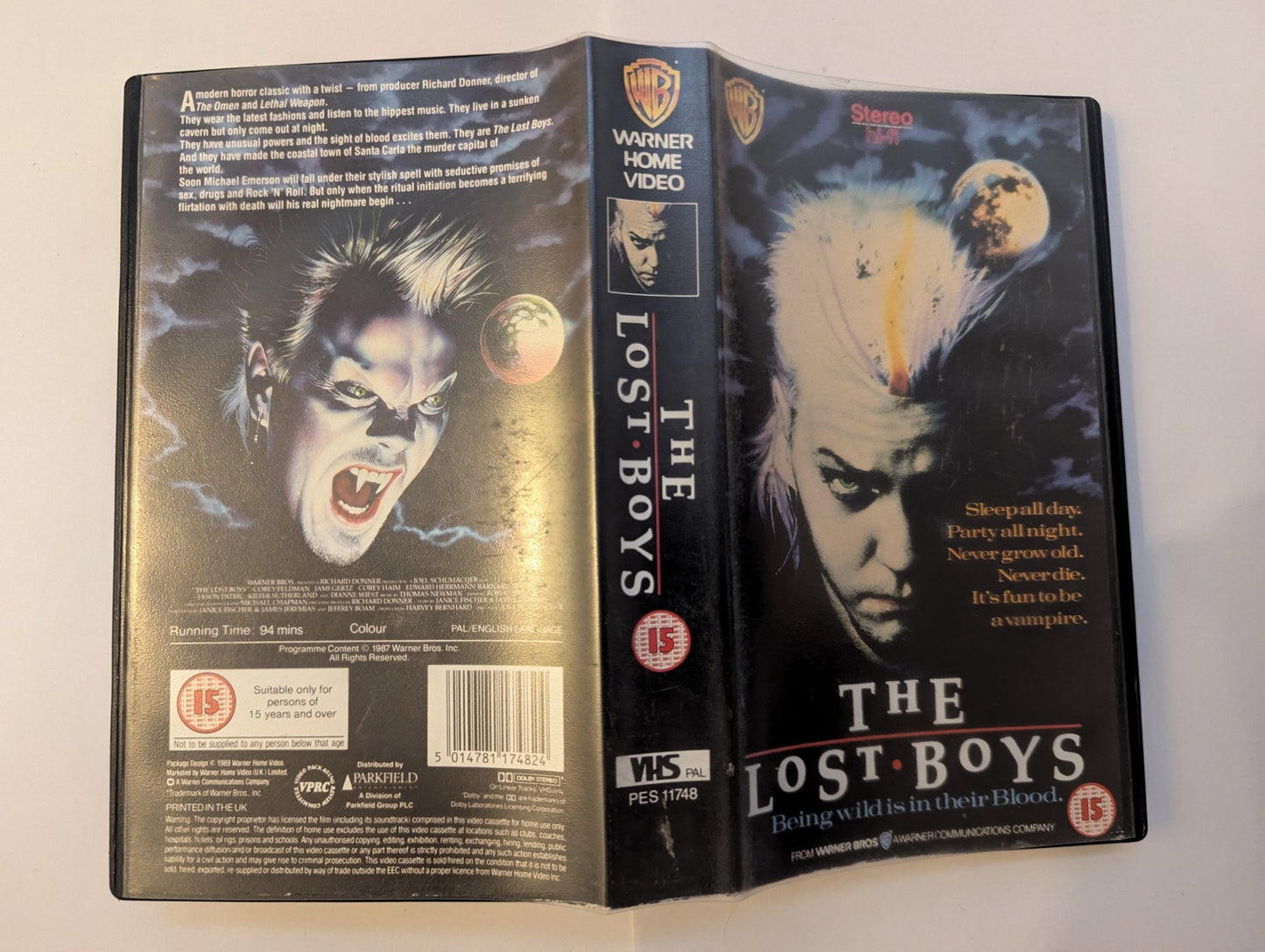 The Lost Boys (1987) VHS Video Warner Embossed - Flippin Retro