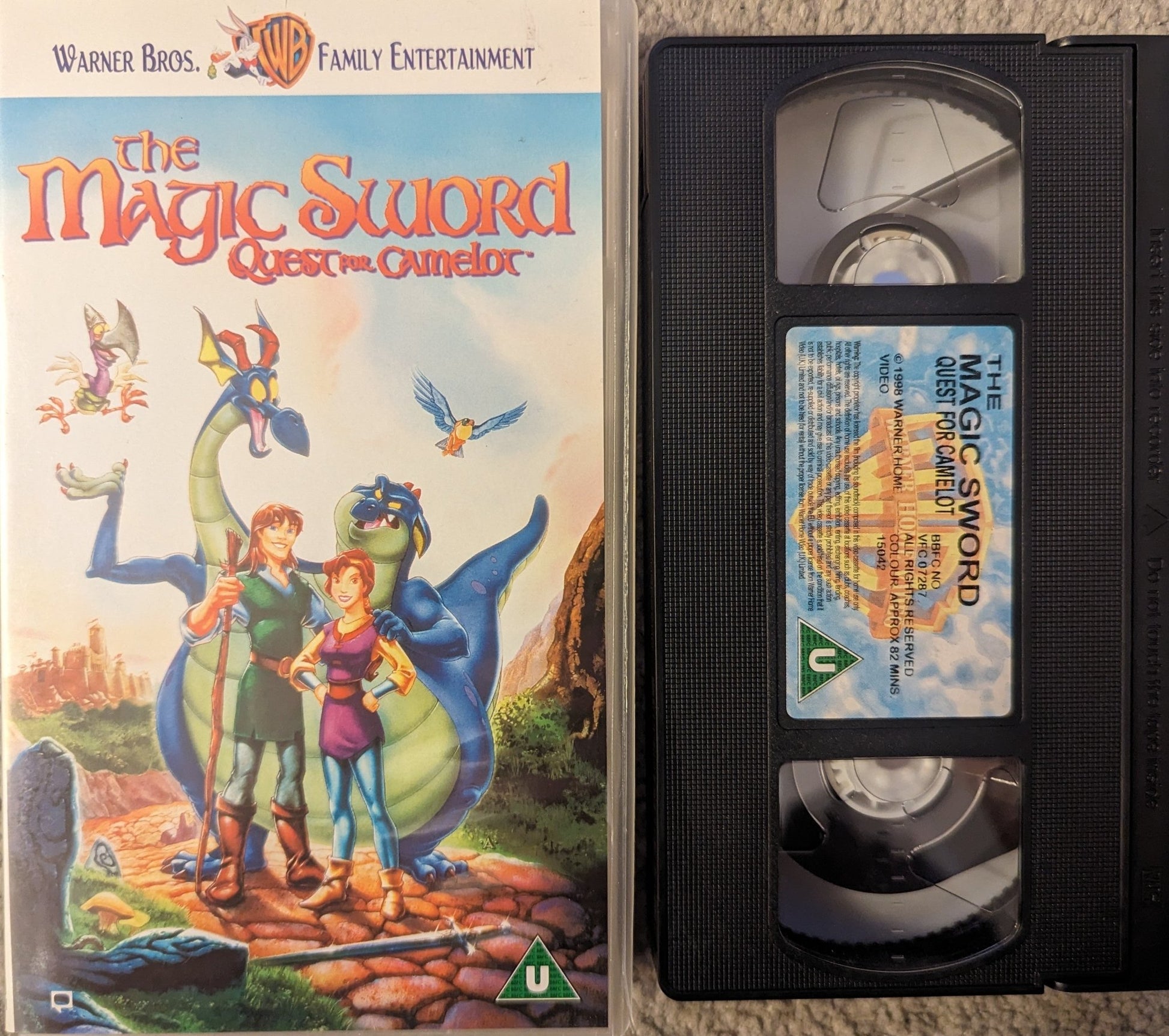 The Magic Sword Quest For Camelot (1998) VHS Video - Flippin Retro Video Shop