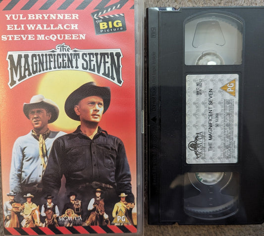 The Magnificent Seven (1960) VHS Video *Sealed* - Flippin Retro Video Shop