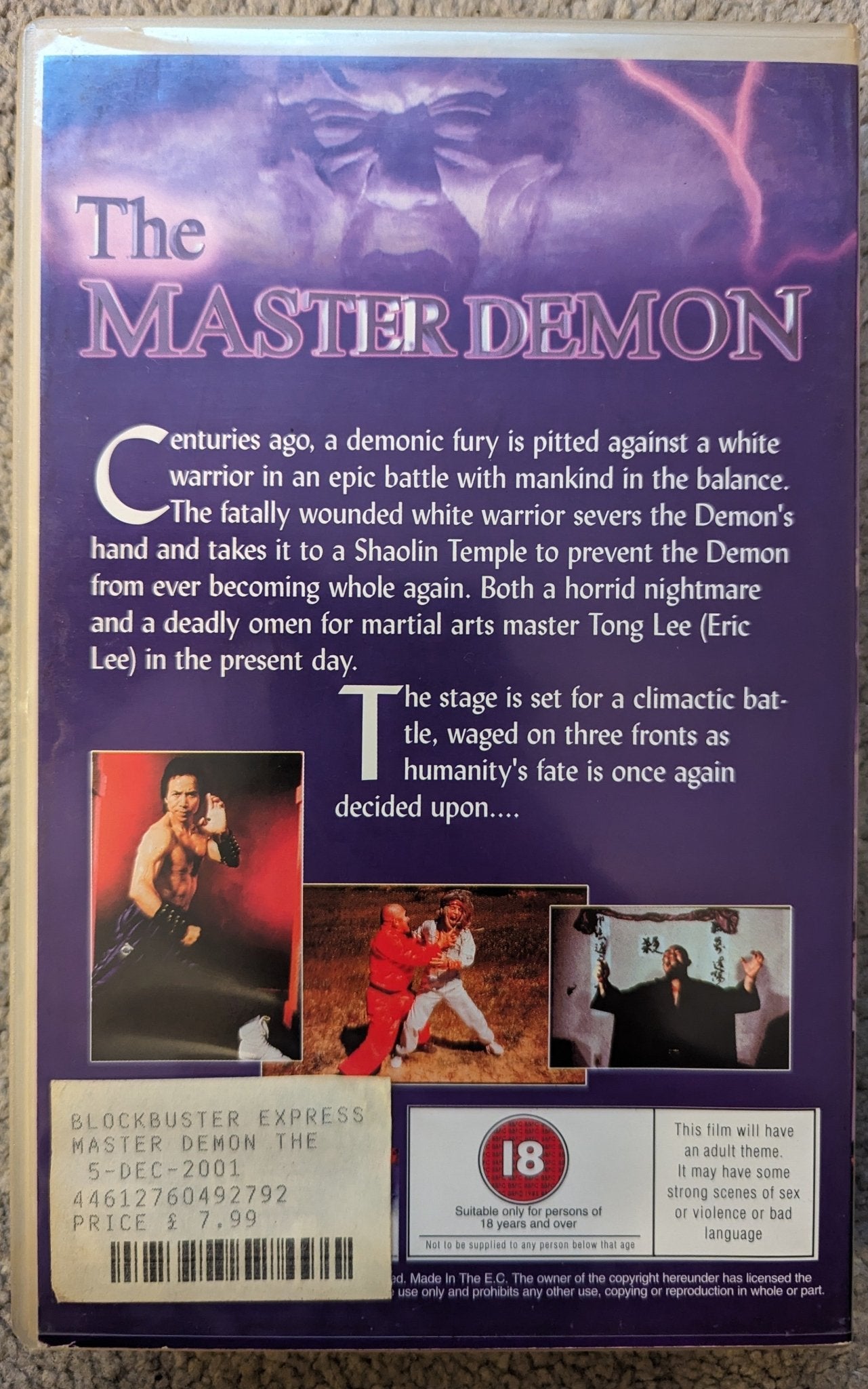 The Master Demon (1991) VHS Video Ex Rental - Flippin Retro Video Shop