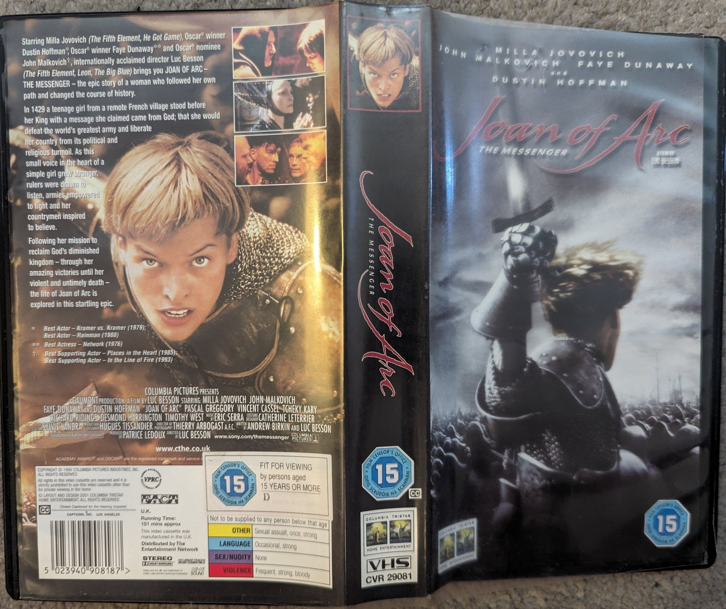 The Messenger The Story Joan Of Arc (1999) VHS Video *sealed* - Flippin Retro Video Shop