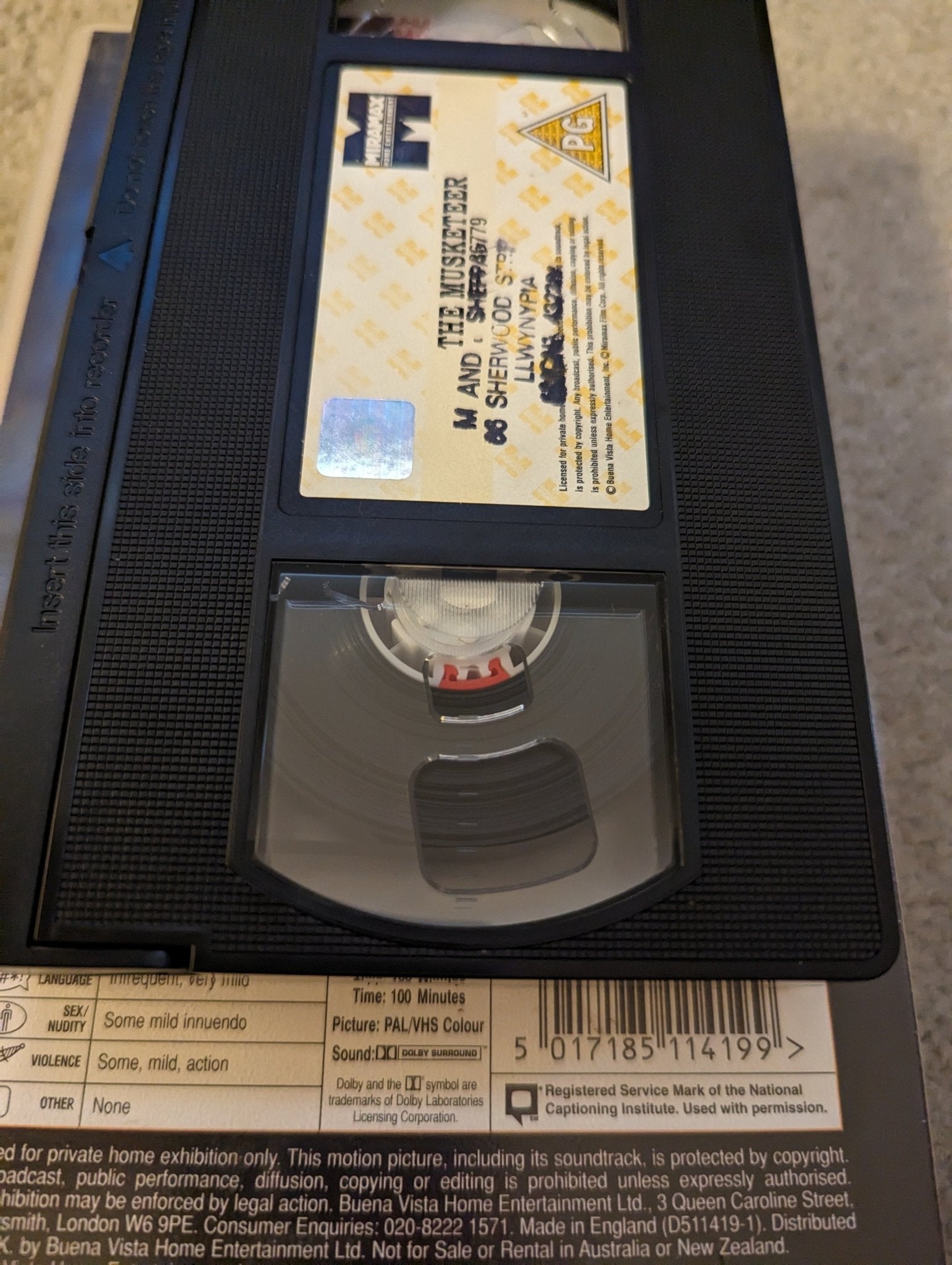 The Musketeer (2001) VHS Video Ex Rental - Flippin Retro Video Shop