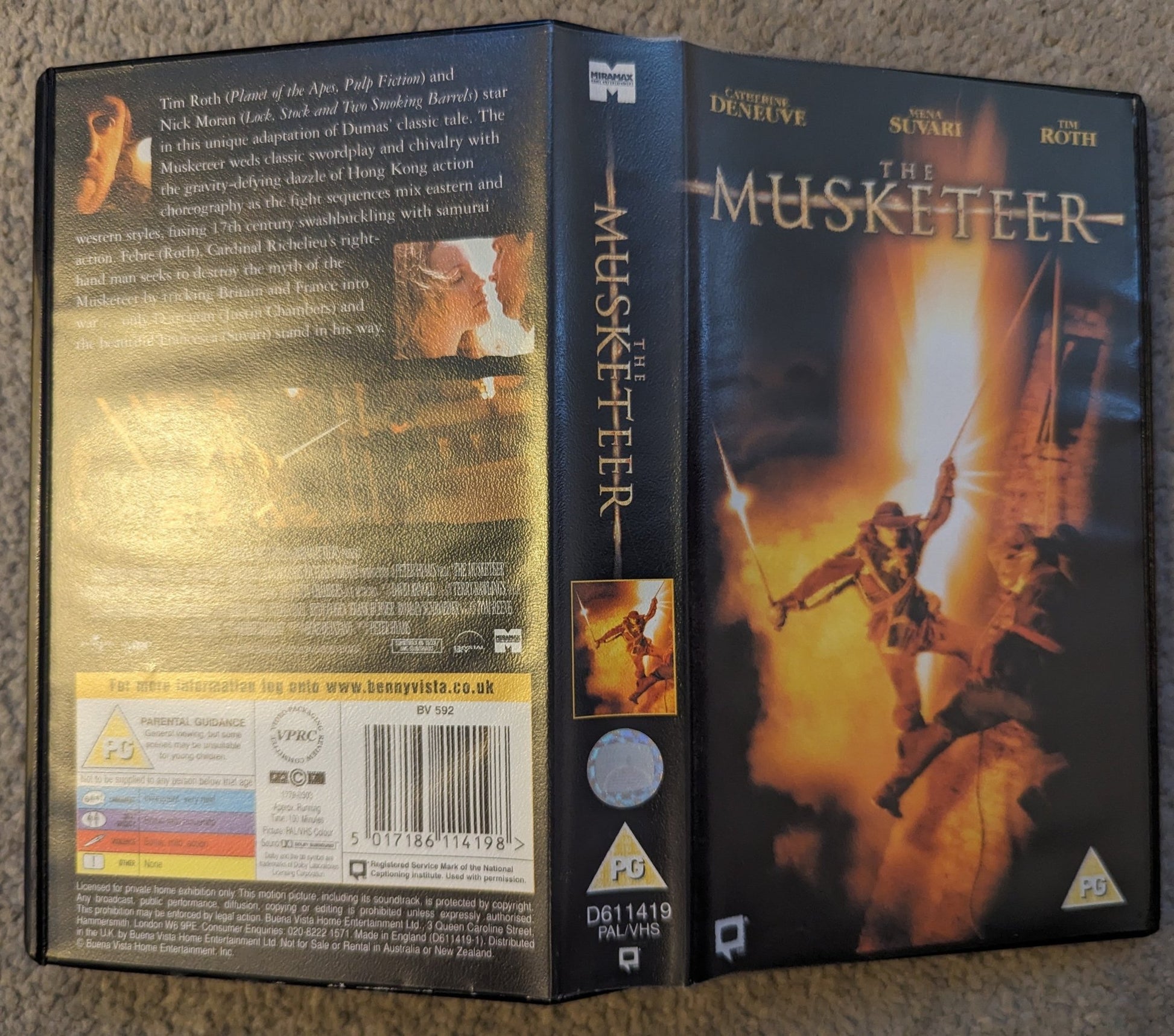 The Musketeer (2001) VHS Video *sealed* - Flippin Retro Video Shop