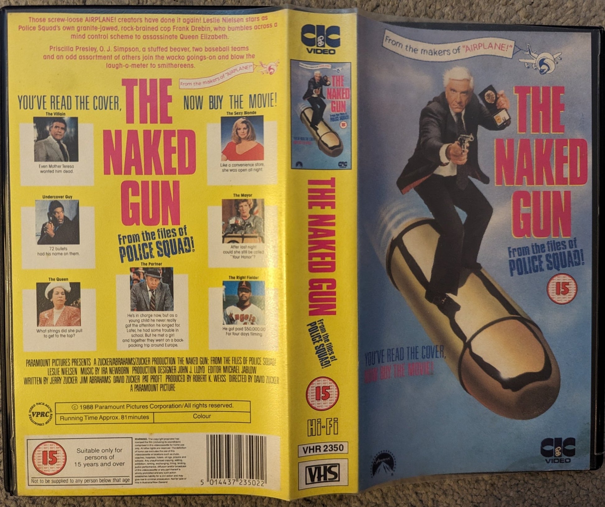 The Naked Gun (1988) VHS Video - Flippin Retro Video Shop