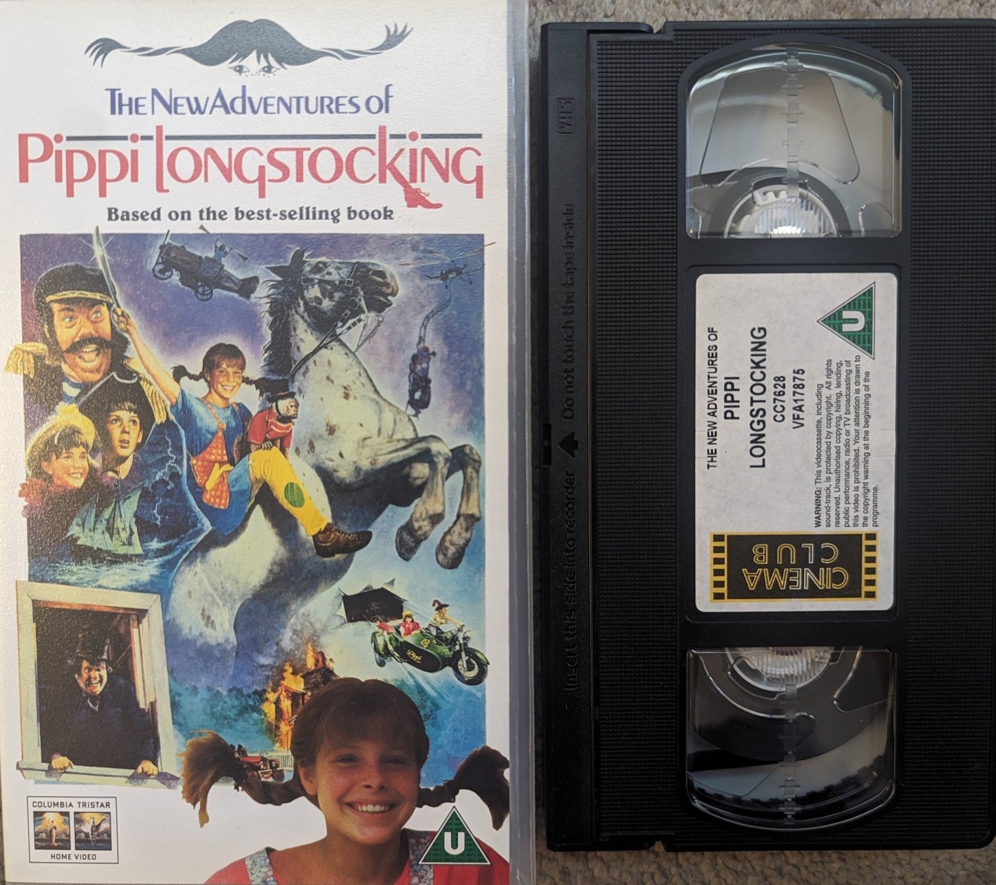 The New Adventures Of Pippi Longstocking (1988) VHS Video - Flippin Retro Video Shop