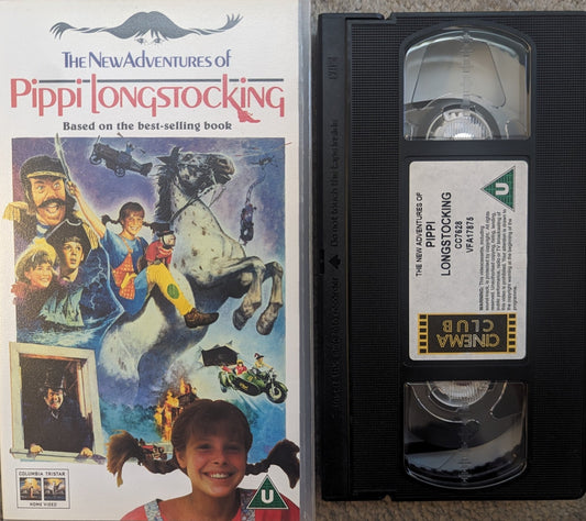 The New Adventures Of Pippi Longstocking (1988) VHS Video - Flippin Retro Video Shop