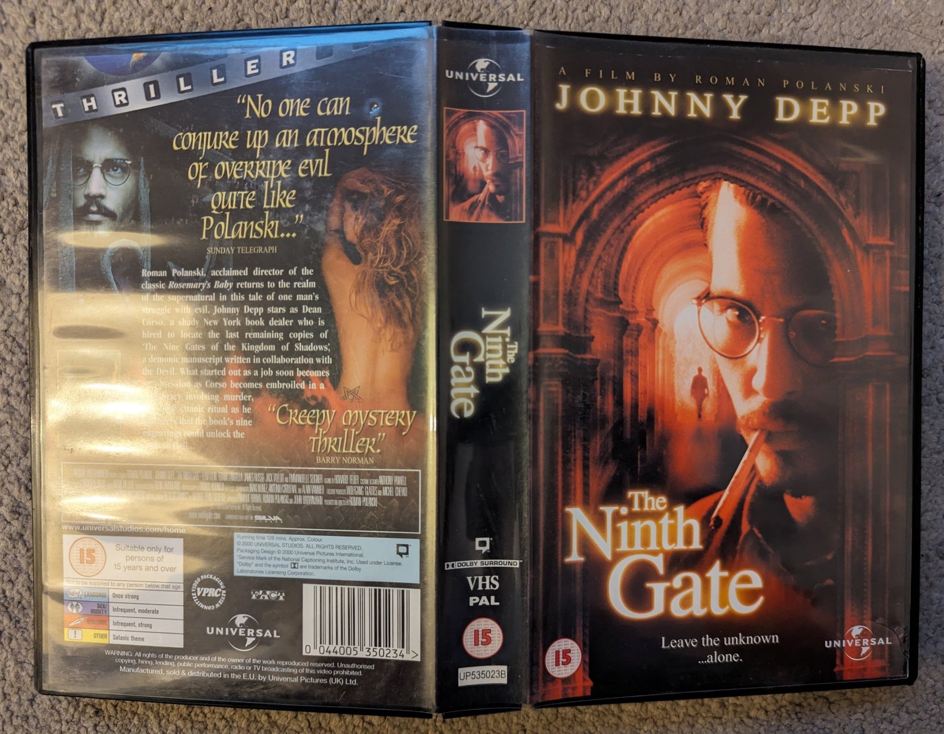 The Ninth Gate (1999) VHS Video Ex Rental - Flippin Retro Video Shop