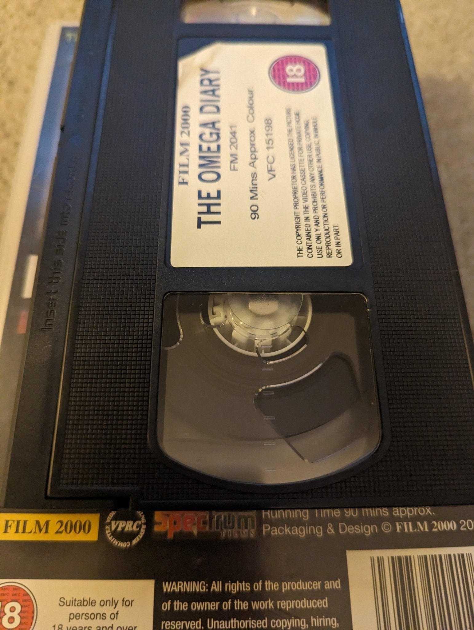 The Omega Diary (1999) VHS Video Ex Rental - Flippin Retro Video Shop