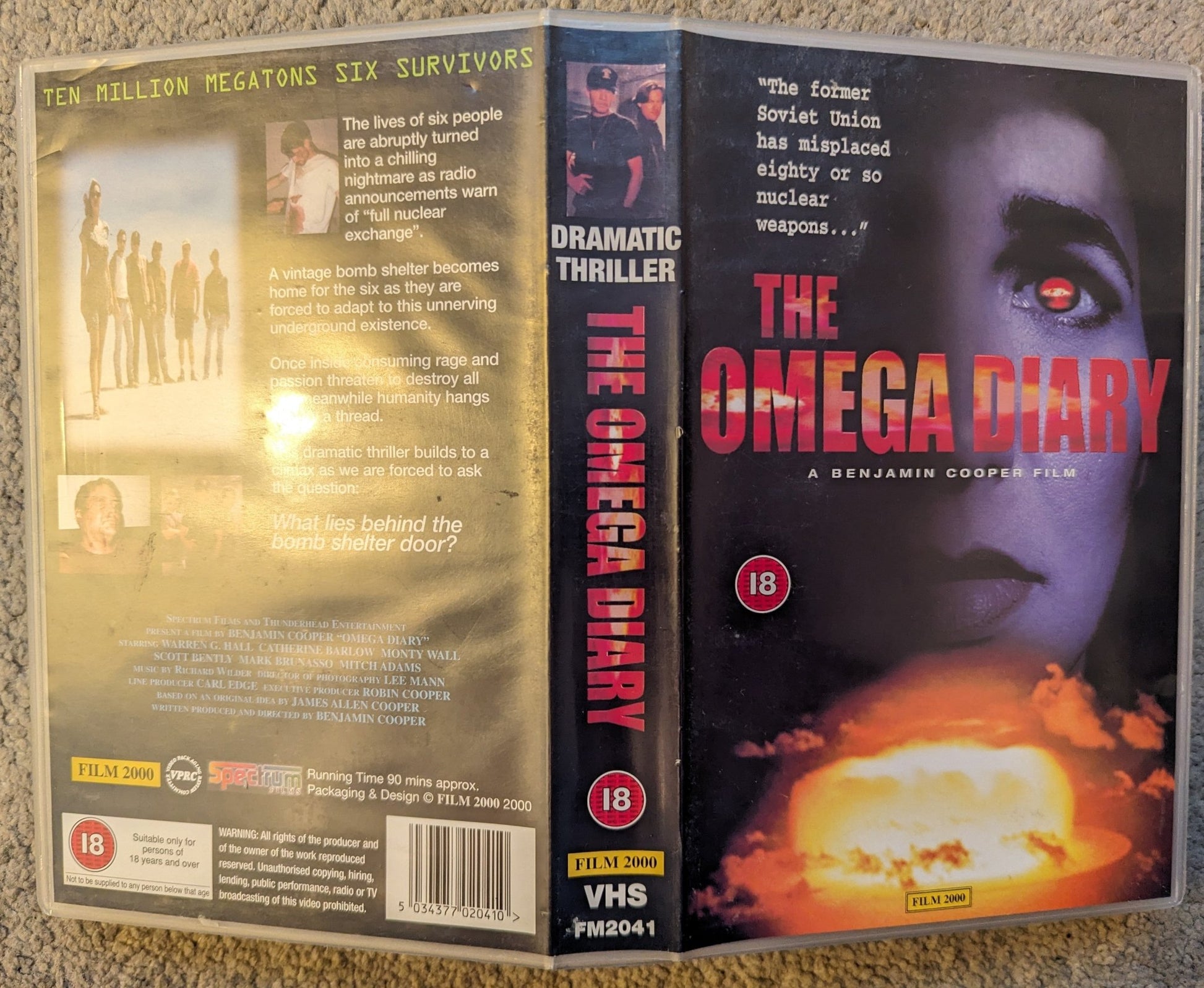 The Omega Diary (1999) VHS Video Ex Rental - Flippin Retro Video Shop