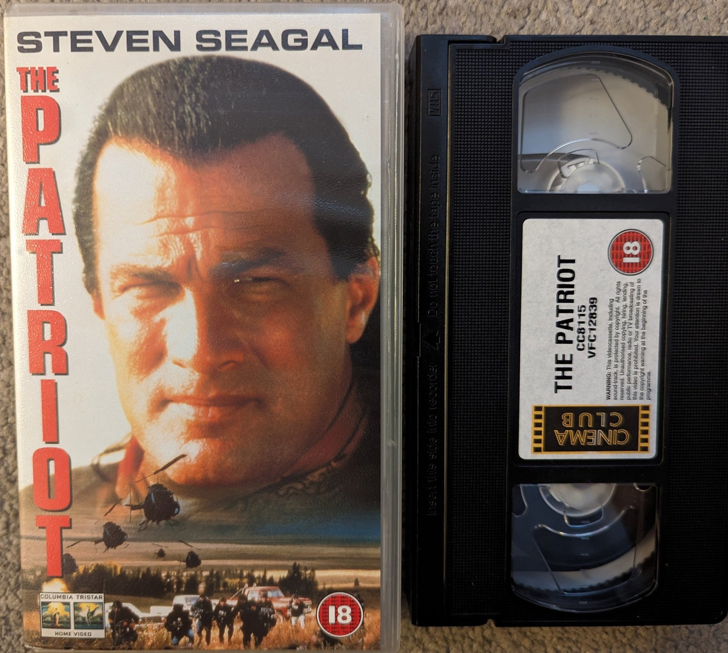 The Patriot (1998) VHS Video Steven Seagal - Flippin Retro Video Shop