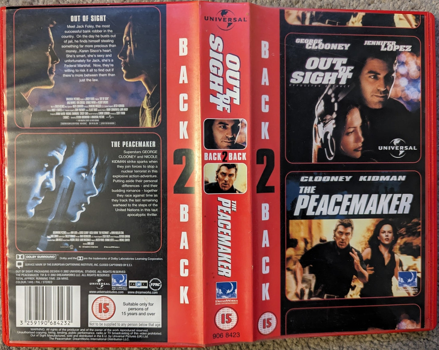 The Peacemaker / Out Of Sight VHS Video - Flippin Retro Video Shop