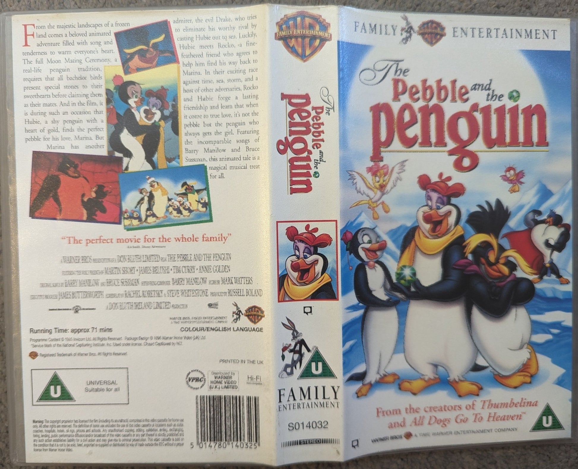 The Pebble and the Penguin (1995) VHS Video - Flippin Retro Video Shop