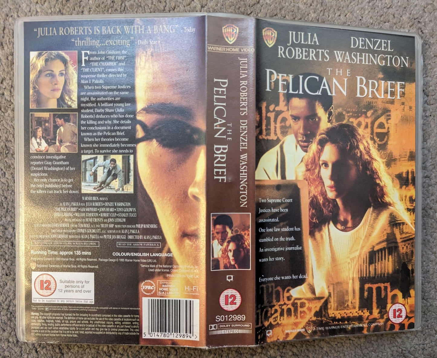 The Pelican Brief (1993) VHS Video - Flippin Retro Video Shop